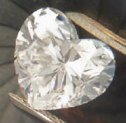 1.02 Ct. Heart shaped diamond, E.G.L. Certificate #2711499841